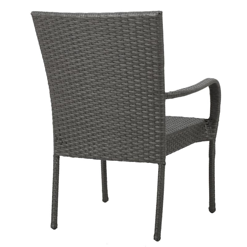 Monterey Outdoor 7 Piece Wood and Wicker Dining Set by Christopher Knight Home