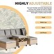 preview thumbnail 18 of 16, Modern Outdoor 4-piece UV-proof Resin Wicker Patio Sofa Set with Retractable Canopy