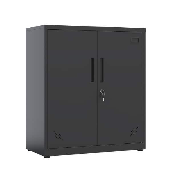 Tall Metal File with 2 Doors and 2 Adjustable Shelves Bed