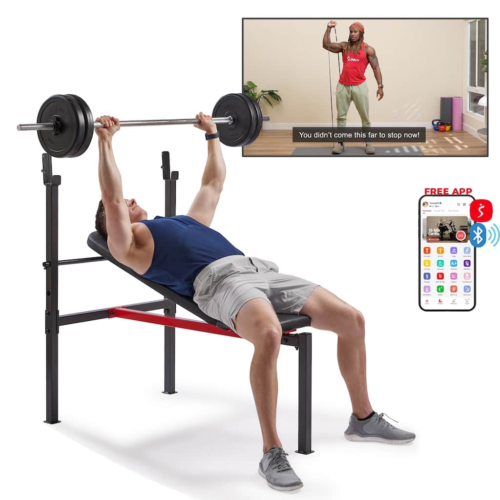 Adjustable Standard Incline Weight Bench with Rack BH623008 - Gray - 48.8 x 32.3 x 44.8