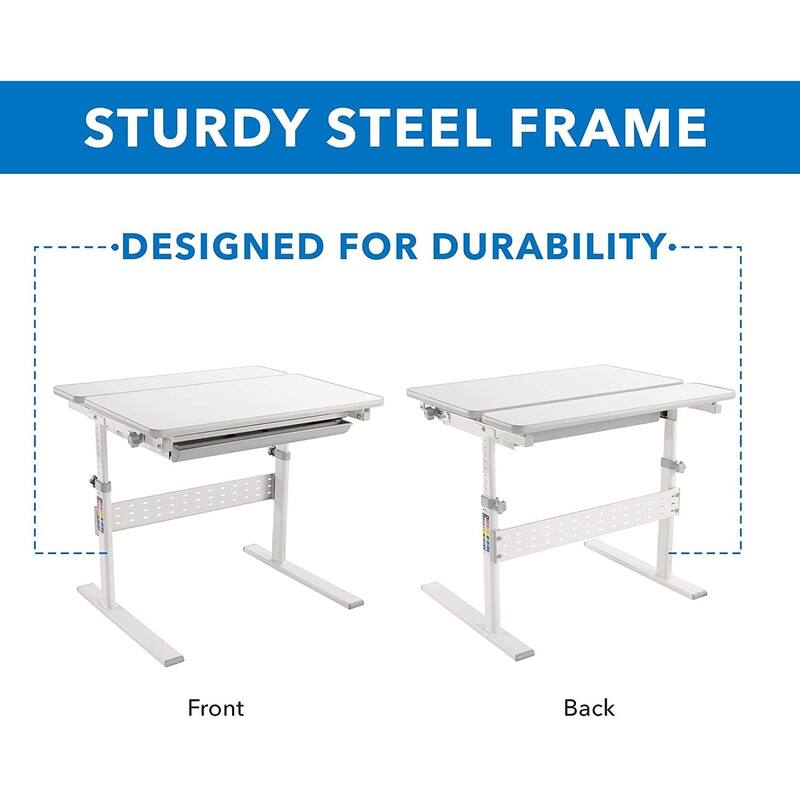Mount-It! Height Adjustable Kid's Desk for Children K-12