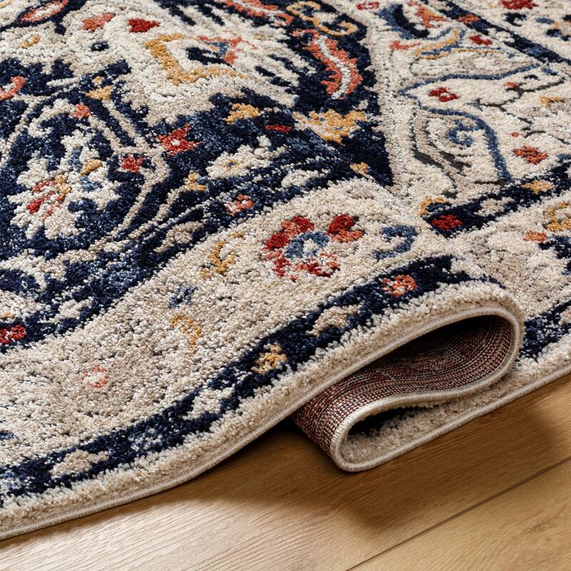 Livabliss Liebe Transitional Medallion Area Rug