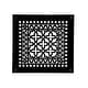 preview thumbnail 1 of 3, Reggio Registers Scroll Series 12" x 12" Grille with Mounting Holes Black Aluminum