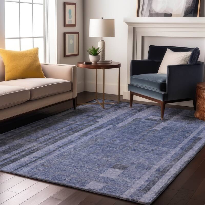 Premium Washable Super Soft Casual Contemporary Mayfield Rug - Denim - 2'6" x 3'10"