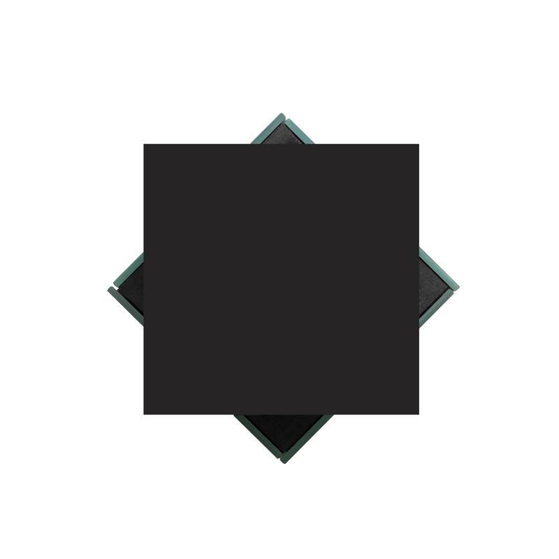 27.75" Square Glass Floor Vase