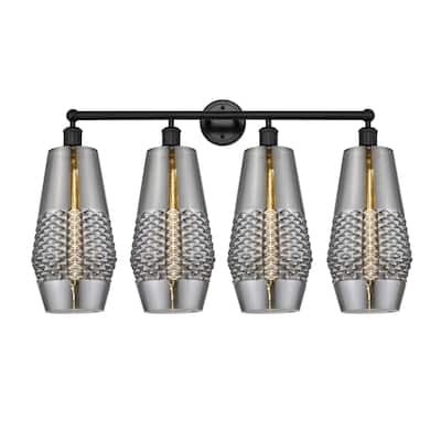 Innovations Lighting Windham - 4 Light 34" Bath Vanity Light
