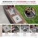 preview thumbnail 5 of 9, Concealed Dual-Mount 20" Stainless Steel Utility Sink, 1-Hole Prep, Dura-Tek Finish, Handmade with Stainless Faucet.