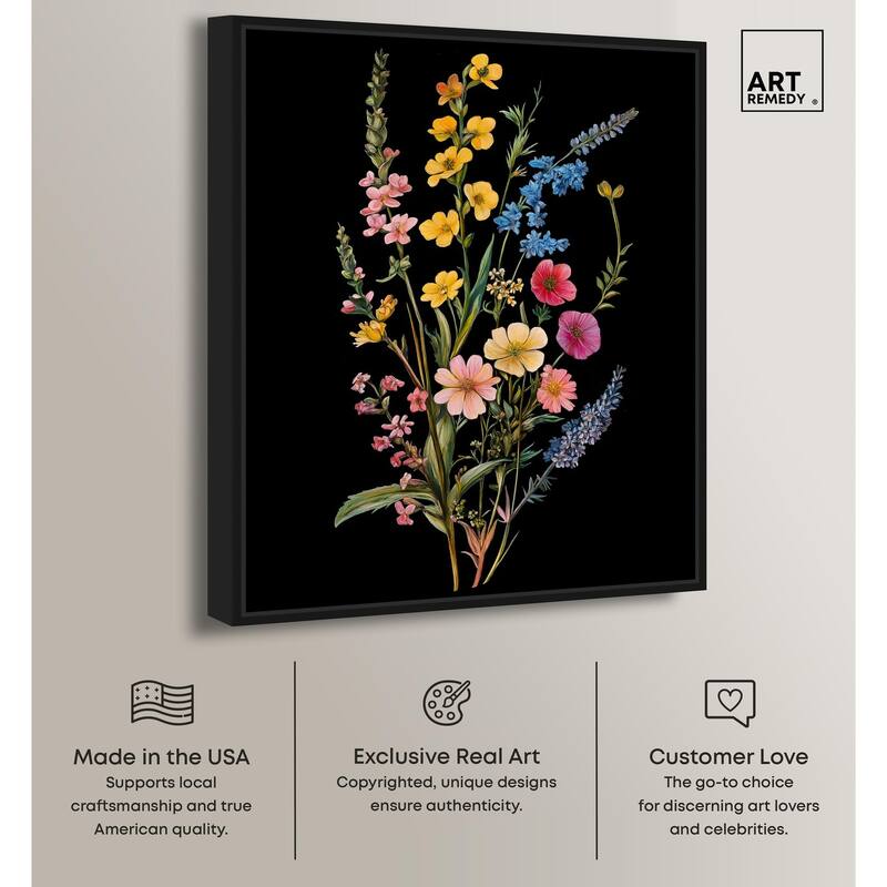 Darkling Daisies I Canvas by Art Remedy