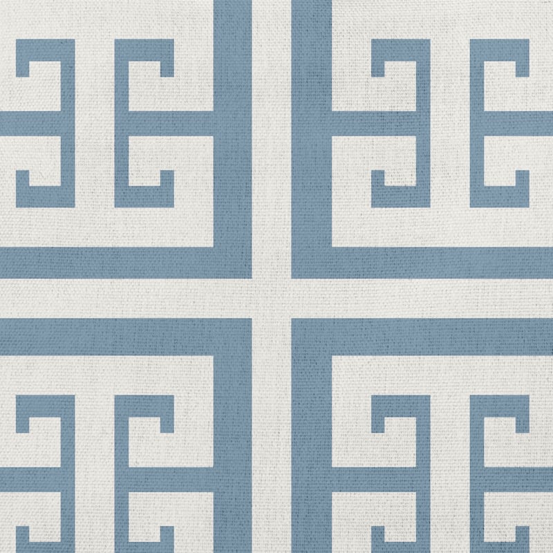 Greek Key Patterned Nautical Decorative Indoor Pillow