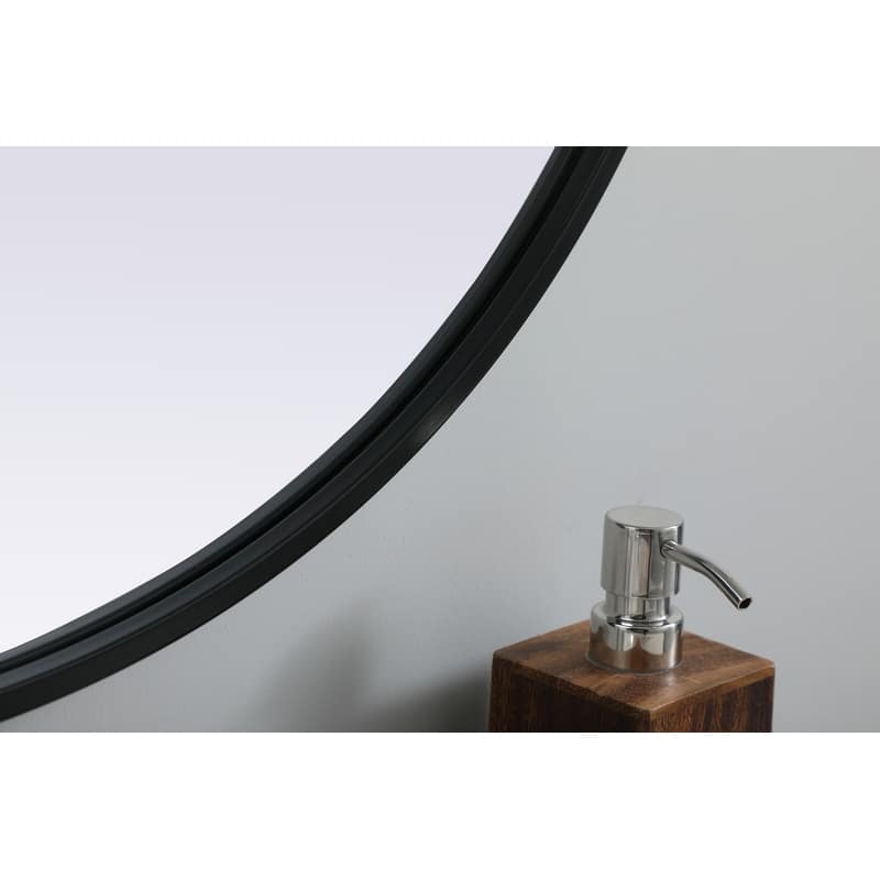 Indigo Home Metal Frame Oval Mirror 27x40 Inch