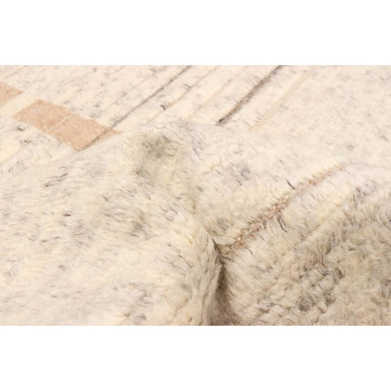 ECARPETGALLERY Hand-knotted Tangier Ivory Wool Rug - 8'2 x 10'0