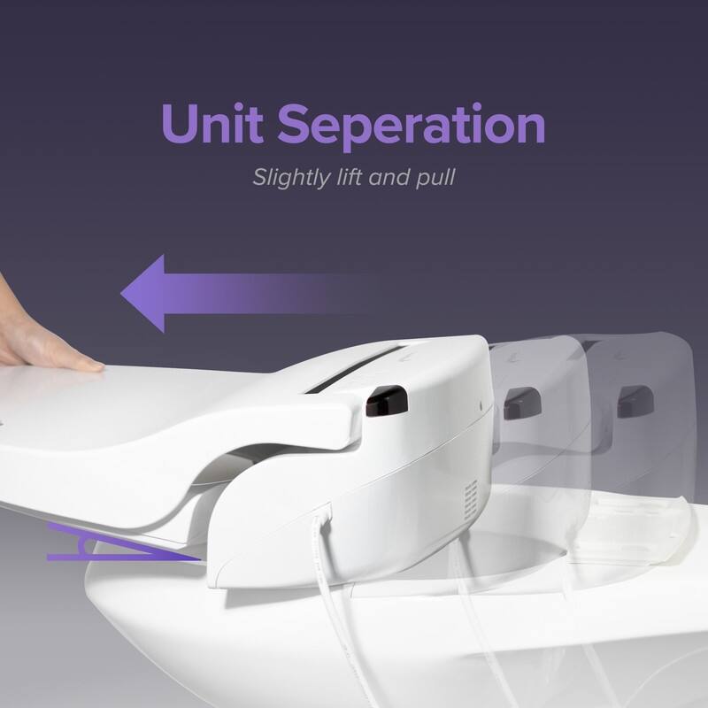 SmartBidet SB-2400 Advanced Electric Bidet Seat for Elongated or Round Toilets