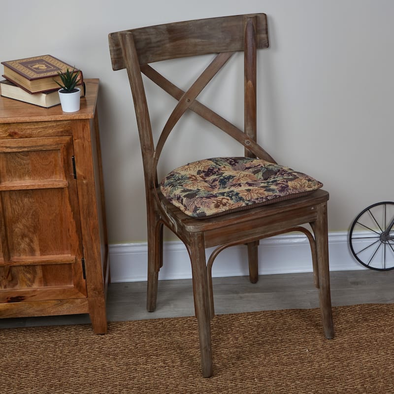 Klear Vu Multicolor Cabernet Dining Chair Cushion Set