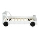 preview thumbnail 5 of 8, Full Size Car-Themed Platform Bed with Rolling Wheels and Side Rails for Safe and Stylish Sleep