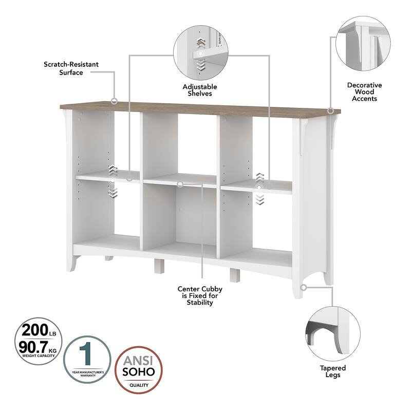 Salinas 6 Cube Organizer by Bush Furniture