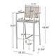preview thumbnail 40 of 49, Cape Coral Outdoor 5-piece Aluminum Square Bar Set by Christopher Knight Home