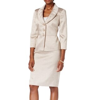 Evan Picone Women's 3-button Pleated Hem Skirt Suit - Free Shipping ...