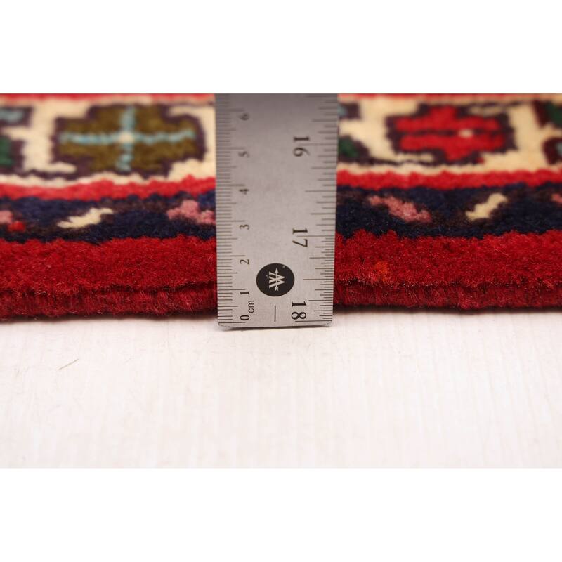 ECARPETGALLERY Hand-knotted Andelz Red Wool Rug - 2'4 x 9'7