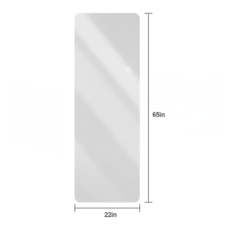 Full Length Floor Mirror LED Whole Body Mirror