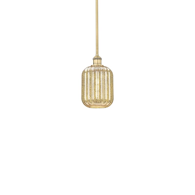 Innovations Lighting 616-1S-12-7 Preston Pendant Preston 7" Wide Mini - Brushed Brass / Mercury