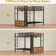 preview thumbnail 6 of 16, Metal Bunk Bed Twin Over Twin with Hall Tree 4 Storage Drawers