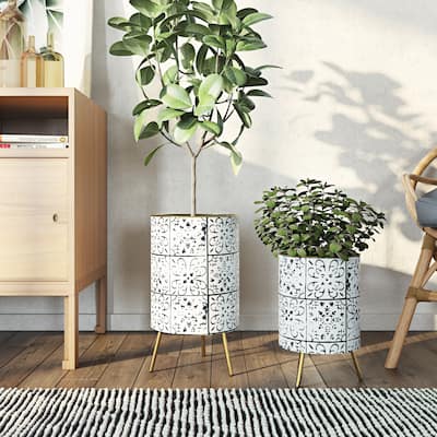 Bantu Modern Planters (Set of 2)