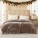 preview thumbnail 57 of 91, Beautyrest Heated Plush Secure Comfort Blanket Full - Mink