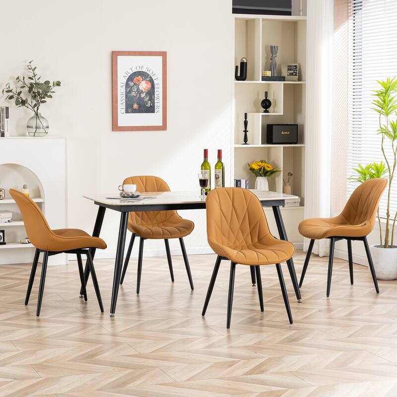 Upholstered Dining Chairs Set of 2 Modern Kitchen Chairs