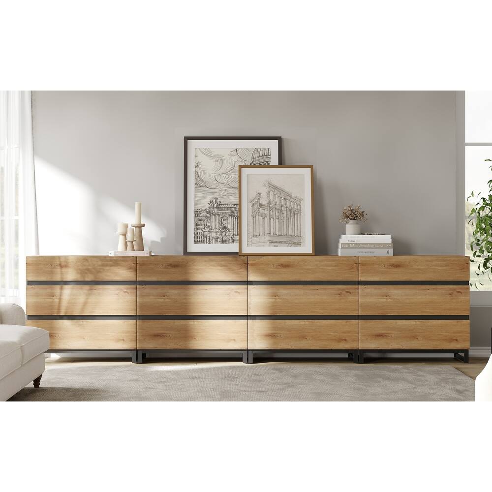 Dresser for Bedroom, Closet Organizers and Storage with Adjustable Shelves, Wooden Modern Dresser