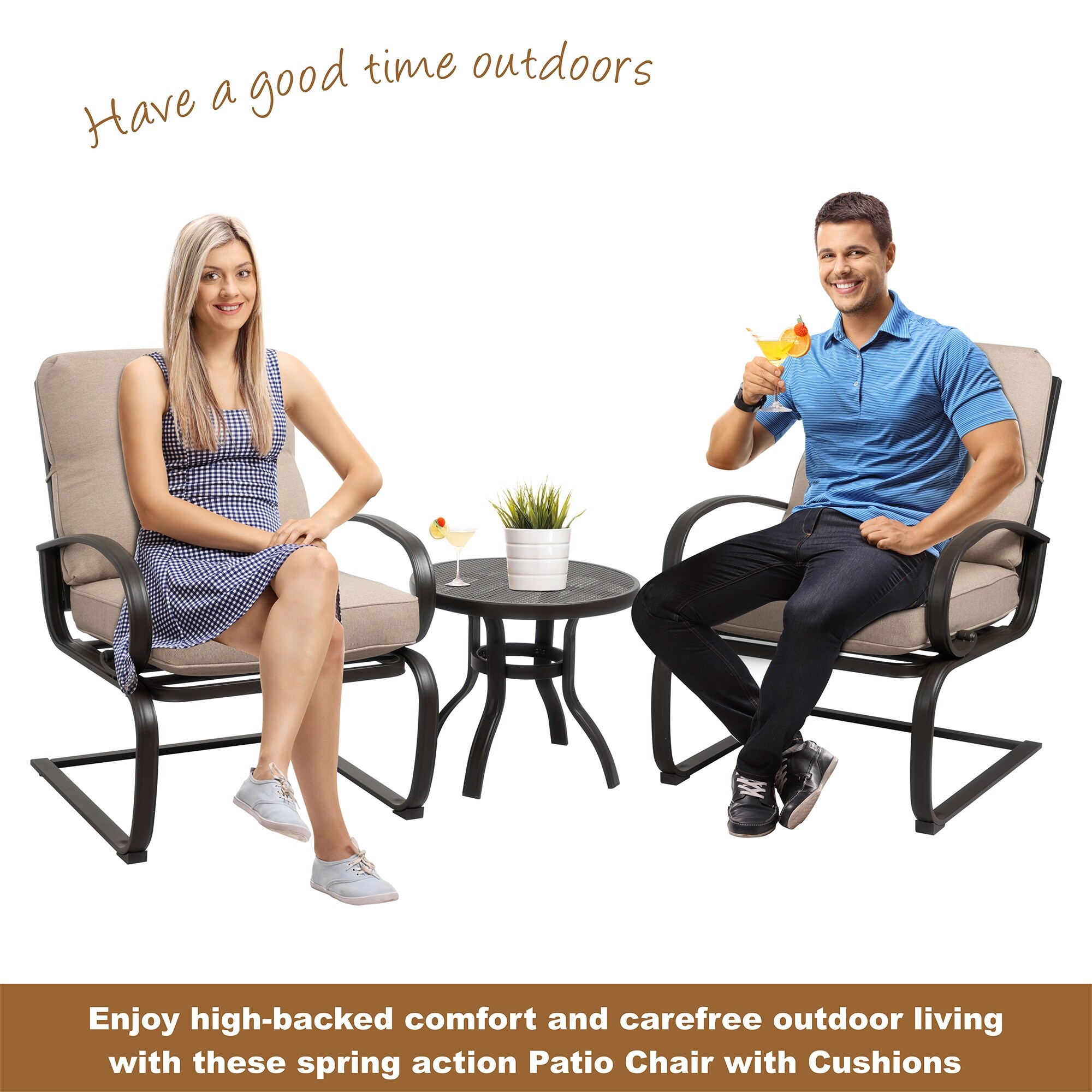 Spring action deals patio chairs