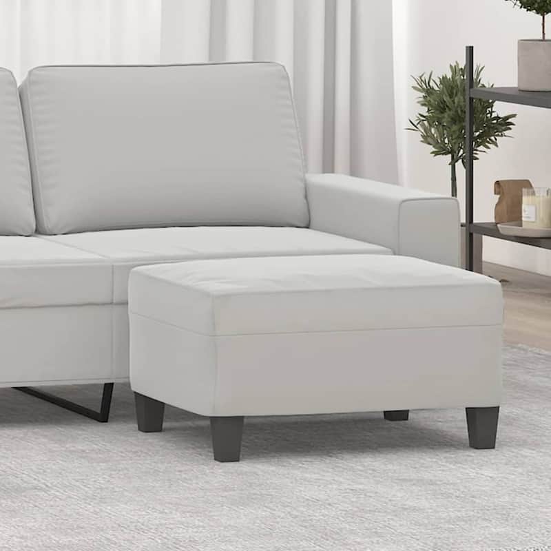 vidaXL Footstool Footrest Ottoman for Living Room Bedroom Microfiber Fabric