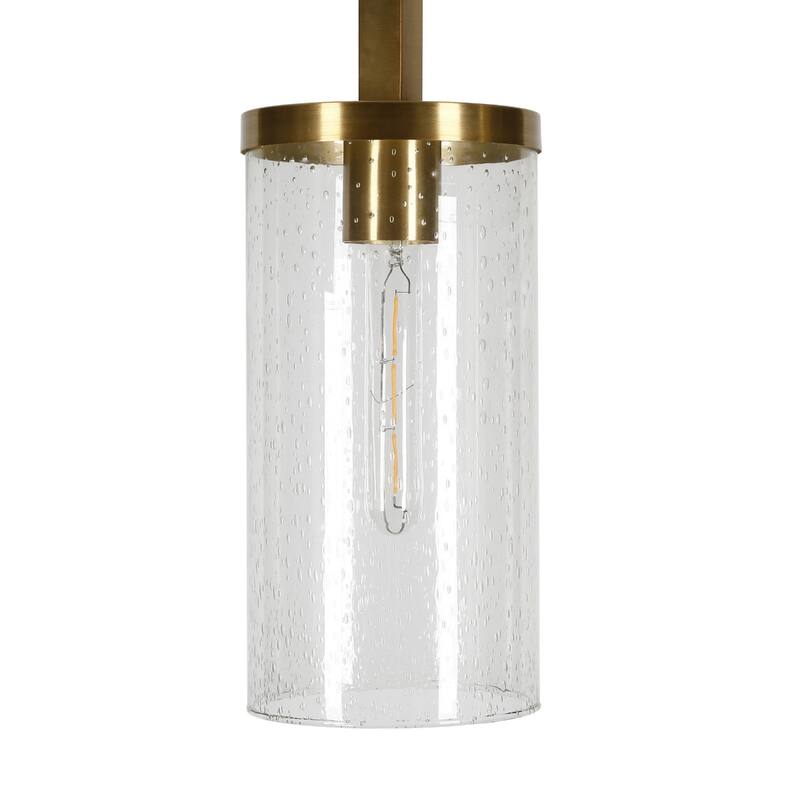 Metal Reading Floor Lamp with Glass Shade and Foot Switch - 9” x 11” x 67” (D x W x H)