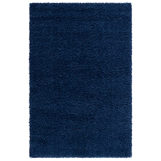 SAFAVIEH Hudson Shag Helke Shag Rug - Navy - 4' x 6'