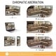 preview thumbnail 70 of 109, Homy Casa Chenille Sleeper Sectional Sofa with Pull-Out Bed