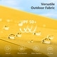 preview thumbnail 7 of 8, MAISON ARTS 7ft Patio Fringe Umbrella Outdor Tassel Beach Umbrella with Push Botton Tilt UPF50+