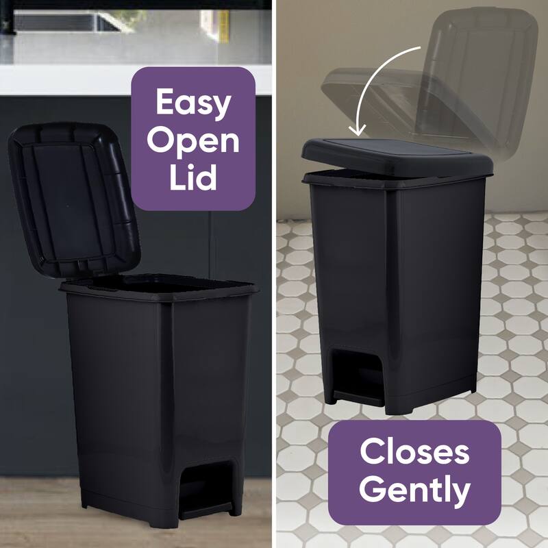 10.5 gal Slim Step Trash Can