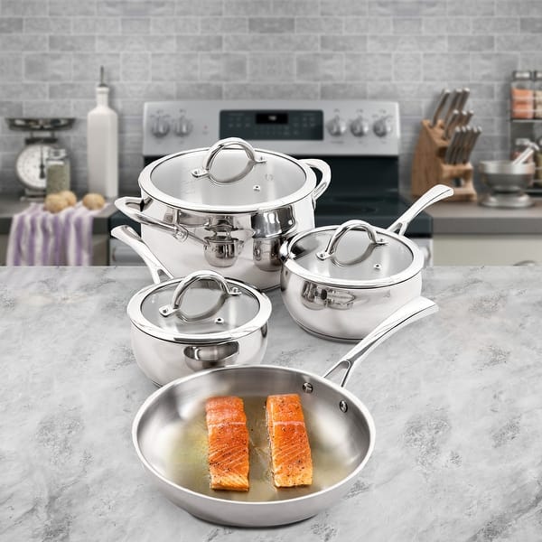 Create Delicious Induction Stainless Steel 10-Piece Cookware Set