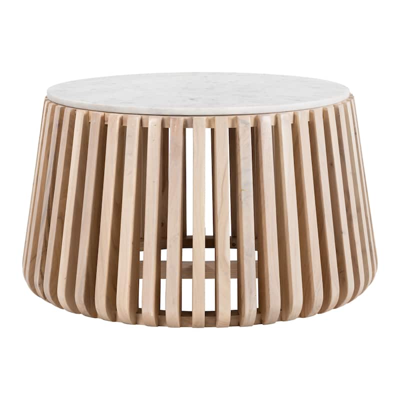 Cyprus Coffee Table - White/Natural