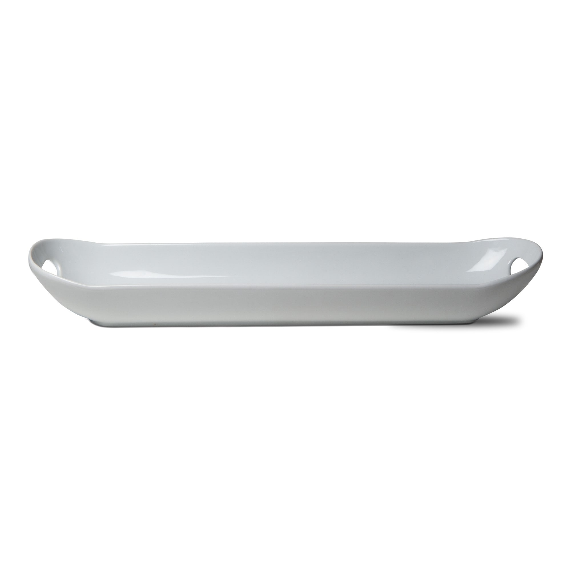 Whiteware Baguette Porcelain Serving Tray Platter