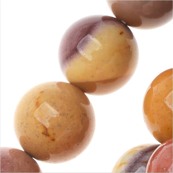 Mookaite Gemstone Beads, Round 8mm, 15.5 Inch Strand, Multi. Opens flyout.