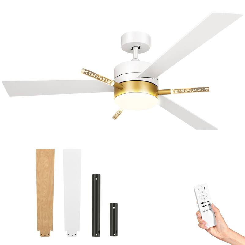 60'' Ceiling Fan 3 Blades with Lights and Remote Control