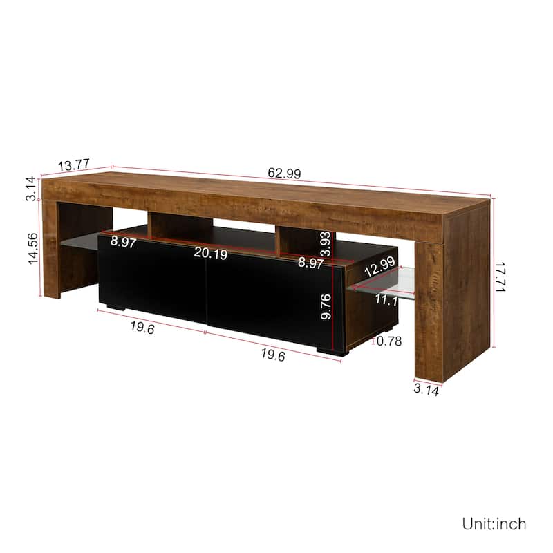 60-Inch Modern TV Stand with RGB light