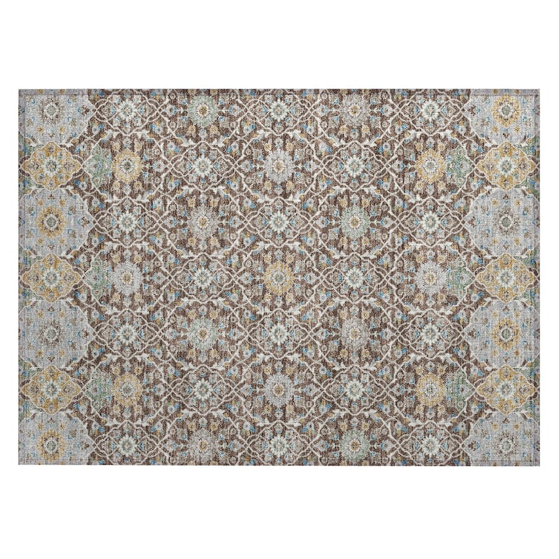Machine Washable Indoor/Outdoor Traditional Masters Chantille Rug