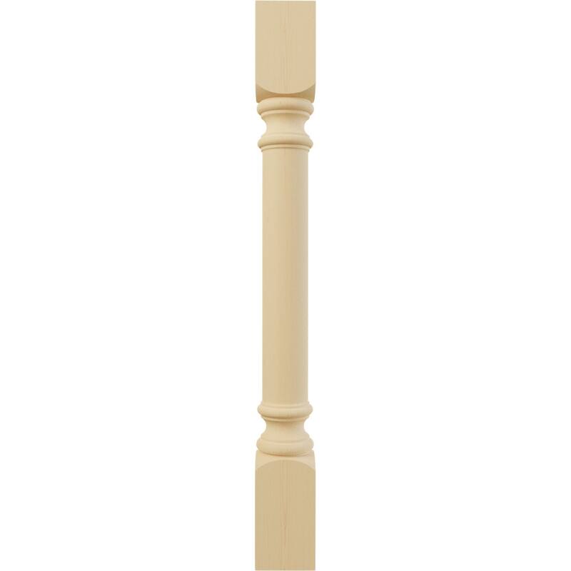 3 3/4"W x 3 3/4"D x 35 1/2"H Traditional Cabinet Column