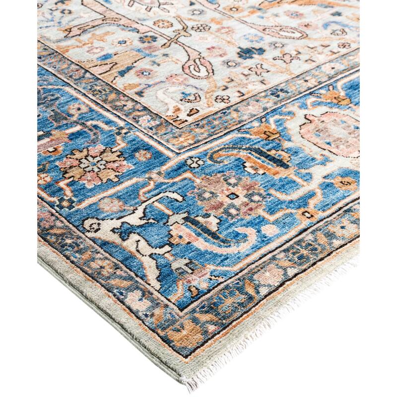 Serapi One-of-a-Kind Hand-Knotted Area Rug - Gray - 8' 0" x 9' 9"