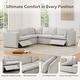 preview thumbnail 11 of 10, Cypress 141"W L-shape Power Sectional Sofa Couch with Electric Footrests