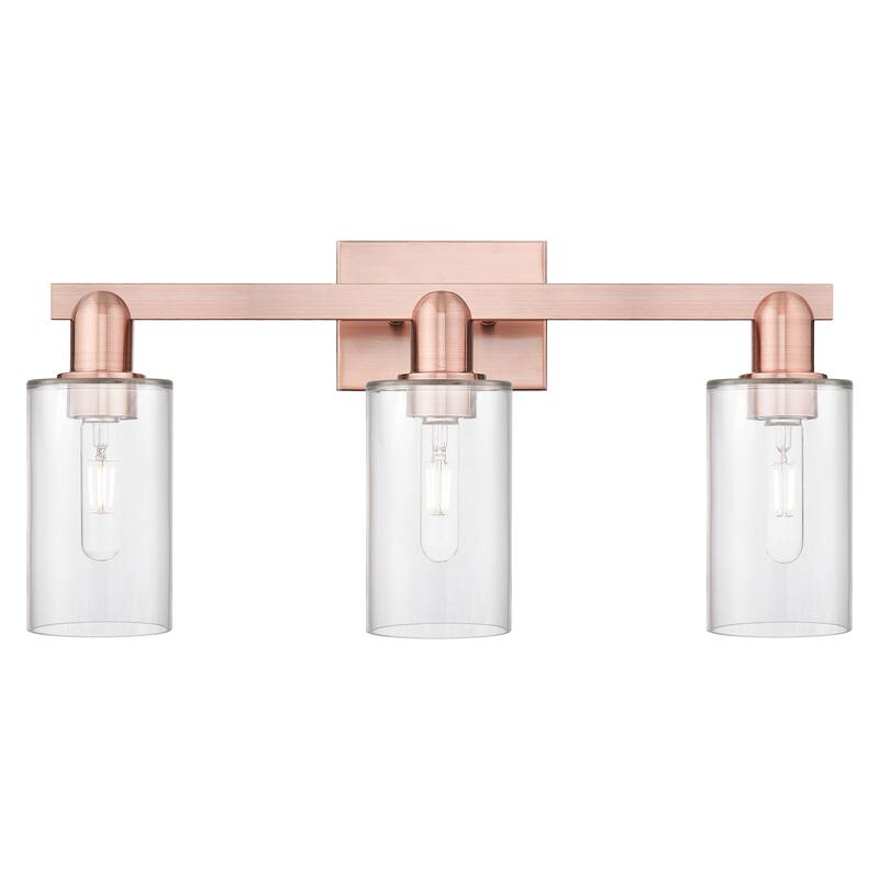 Innovations Lighting Endless Possibilities Arcadia - Clymer - 3 Light 23" Bath Vanity Light - Clear/Antique Copper