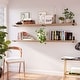 preview thumbnail 3 of 11, Wallniture Forte 72 in Floating Shelves, 2 Pcs, Burnt, Wood