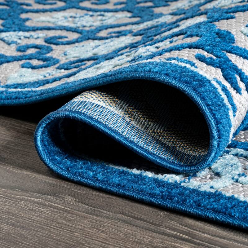 JONATHAN Y Crisantemo Tile Trellis High-Low Indoor/Outdoor Area Rug