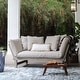 preview thumbnail 28 of 48, Cambridge Casual West Lake Convertible Wood Outdoor Sofa Daybed Weathered Gray/Oyster